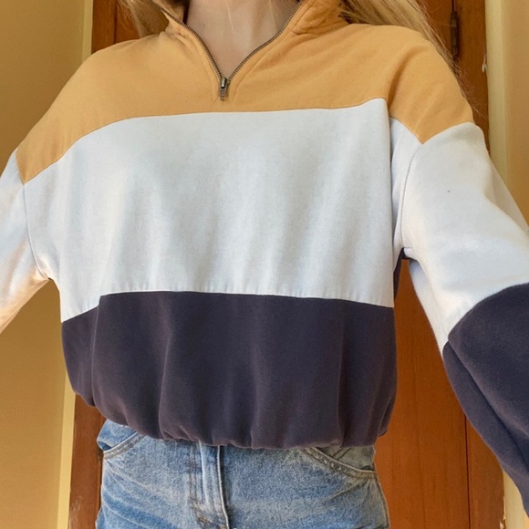 Pacsun LA Hearts Colorblock Pullover Half-Zip - Picture 1 of 4